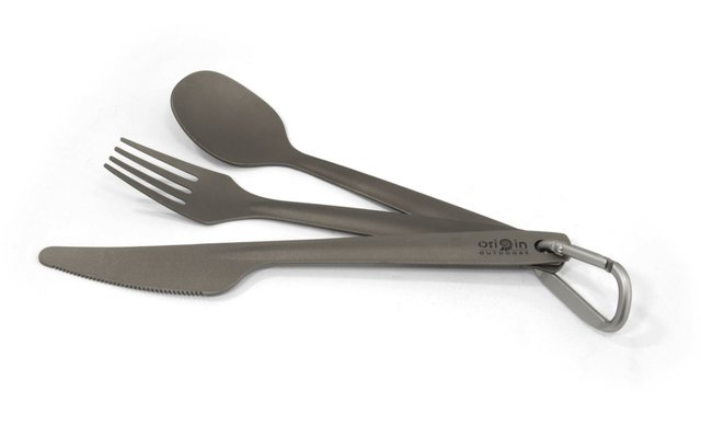 Origin Outdoors Titanium Cutlery Set 3 pieces