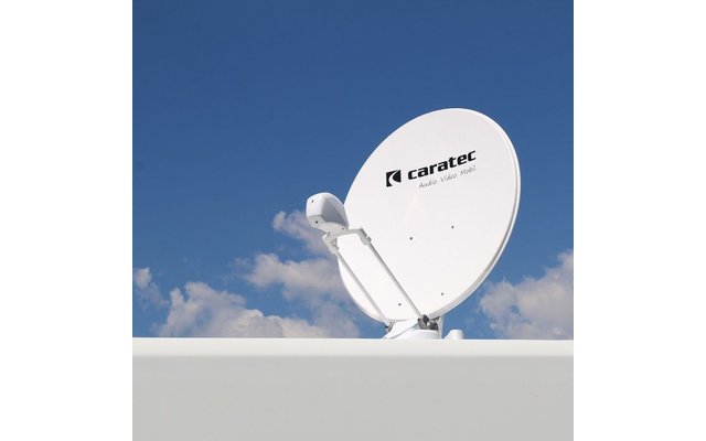 Caratec Antenne satellite CASAT850DT 85 cm Twin LNB blanc