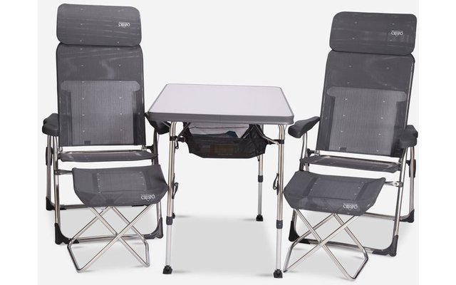Kit table avec 2 chaises et tabourets et accessoires Crespo 213 Classic
