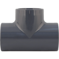 Lilie T-pijpverbinding met dubbel O-ring insteeksysteem voor pijpen 40mm