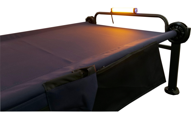 Disc-O-Bed Chaise longue de camping XLT Exklusiv Edition avec lampe de poche