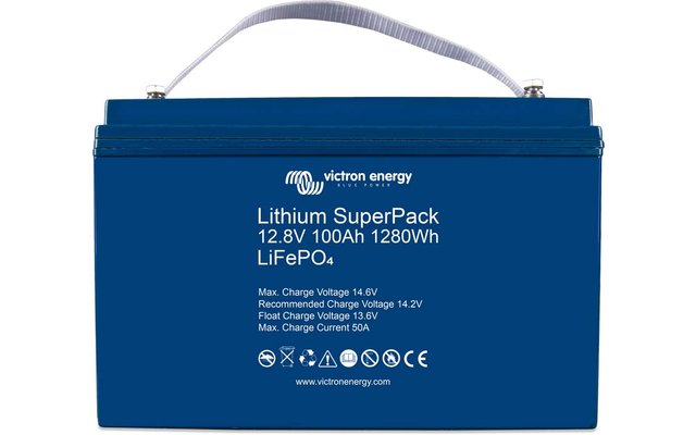Batería de litio SuperPack 12,8V/100Ah (M8) de alta corriente de Victron