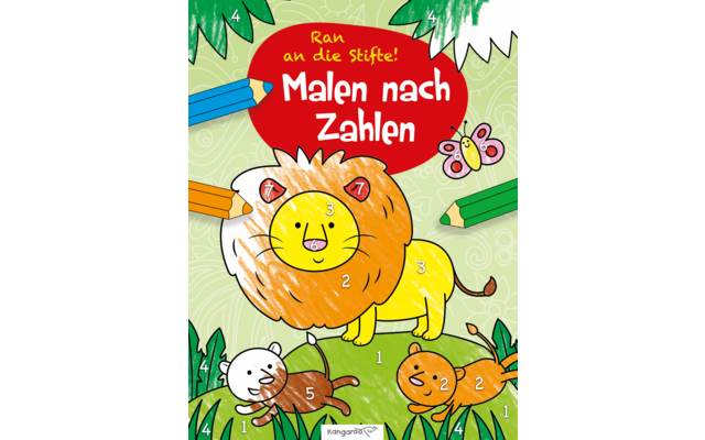 Kangourou Livres pour enfants Peinture par numéros - Lion