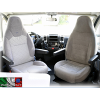 Ideatermica Venus Sitzbezug mit integrierter Kopfst&uuml;tze 2 St&uuml;ck blau