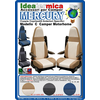 Ideatermica Mercury C seat cover with integrated headrest and straps 2 pieces blue