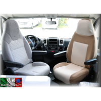 Ideatermica Mercury seat cover with integrated headrest 2 pieces beige