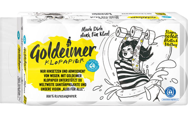 Carta igienica Goldeimer Family Pack 9 confezioni
