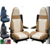 Ideatermica Mercury C seat cover with integrated headrest and straps 2 pieces anthracite