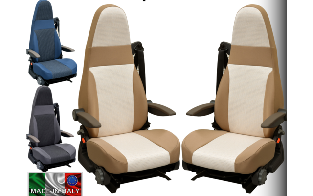 Ideatermica Funda de asiento Mercury C con reposacabezas integrado y correas 2 piezas azul