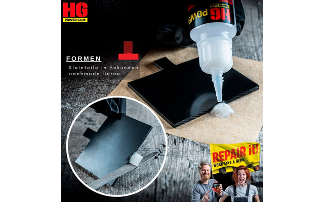 HGPower Glue Weld seam out of the bottle adhesive repair set mini 2-piece