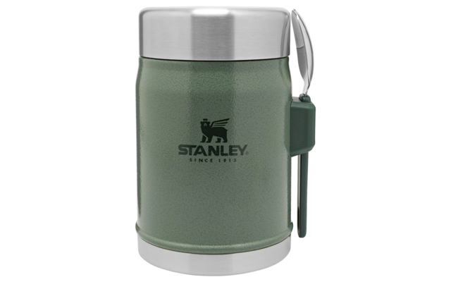 Stanley Classic Legendary food container with spoon 0.4 liter hammertone green