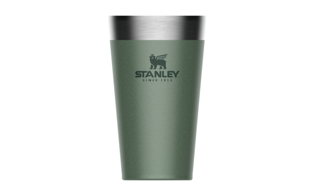 Gobelet à isolation sous vide Stanley Adventure Stacking Pint 470 ml vert hammertone