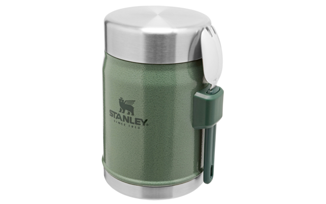 Stanley Classic Legendary food container with spoon 0.4 liter hammertone green