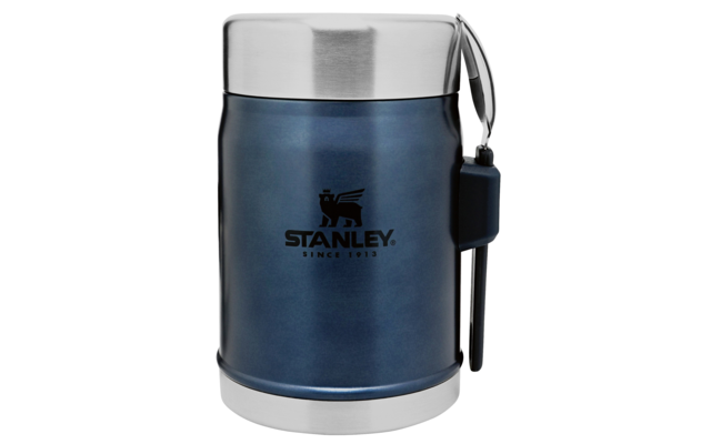 Stanley classic legendarische voedselcontainer met spork 0,4 liter nightfall blauw