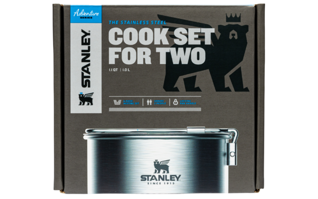Stanley adventure roestvrijstalen kookset voor twee personen - 6-delige set
