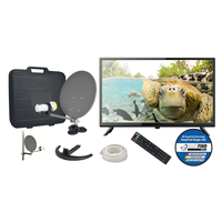 Travel TV Camping Set EasyFind Sat-Antenne mit 24" Fernseher