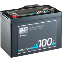 Ective LC 100L BT 12 V LiFePO4 Lithium voedingsbatterij 100 Ah