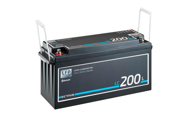 Ective LC 200L BT Batterie d'alimentation au lithium 12 V LiFePO4 200 Ah