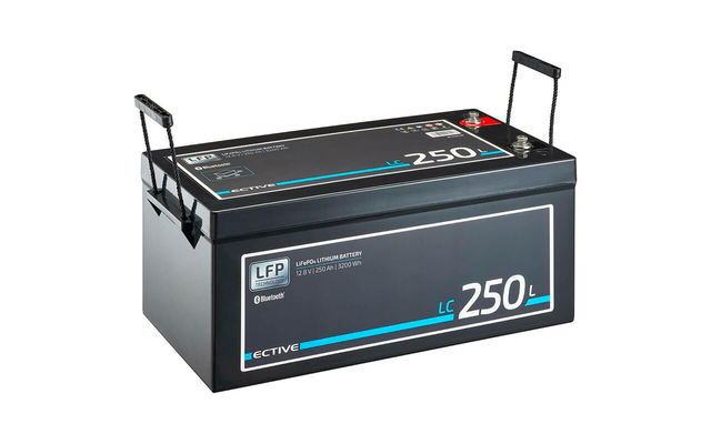 Ective LC 250 BT LT 12V LiFePO4 lithium voedingsbatterij 250 Ah