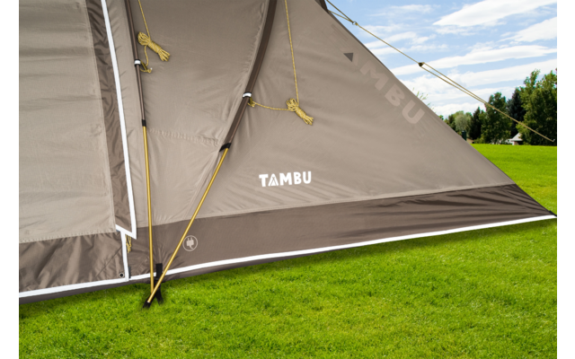 Tambu Agnikunda Comfort Vis à Vis 4 Persoons Trekking Tunnel Tent Bruin