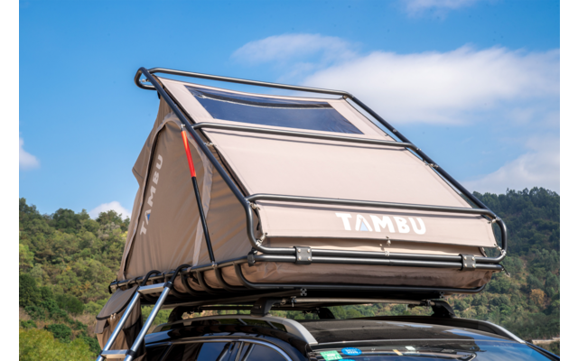 Tambu Yano Tente de toit pour voiture pour 2 personnes marron