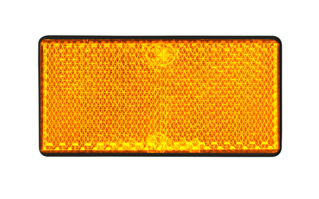 LAS reflector vierkant 2 stuks oranje
