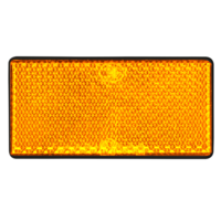 LAS Reflektor viereckig 2 St&uuml;ck orange