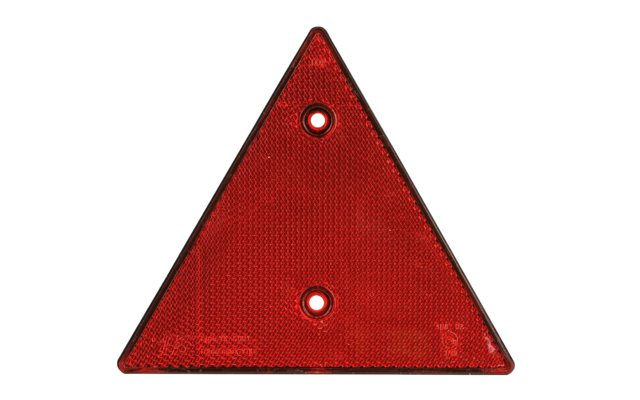 LAS driehoek reflector 2 stuks rood