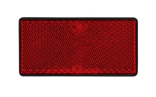 LAS reflector vierkant 2 stuks rood