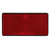 LAS Reflektor viereckig 2 St&uuml;ck rot