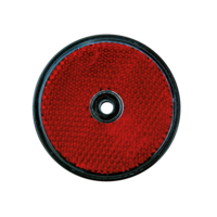 LAS reflector 2 stuks 60 mm rond rood
