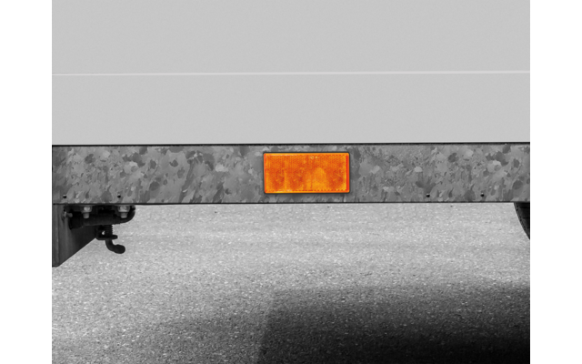 Reflector rectangular LAS 2 piezas naranja