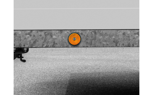 LAS reflector 2 stuks 60 mm rond oranje