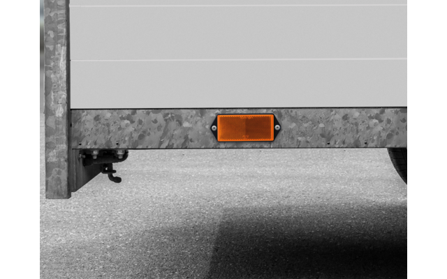 LAS Réflecteur carré 2 pièces 103 x 40 mm orange