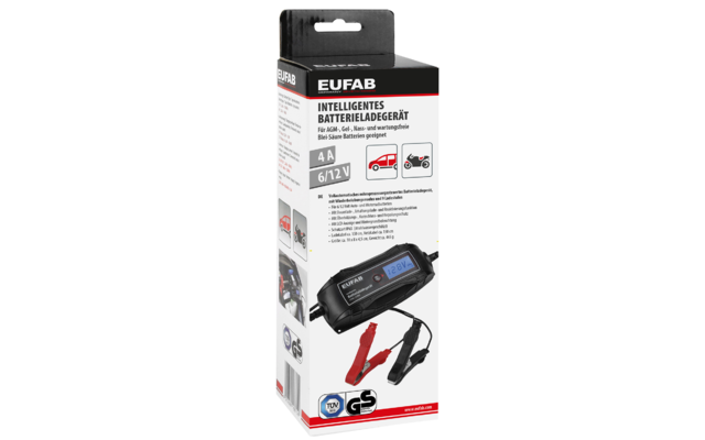Eufab Intelligent Battery Charger 6/12 V