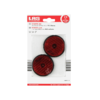 LAS reflector 2 pieces 60 mm round red