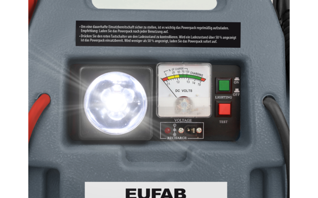 Eufab Powerpack con compresor 7 Ah