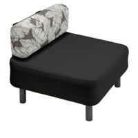 One Bar Element 2 I-R&uuml;ckenlehnenbezug Palm Charcoal