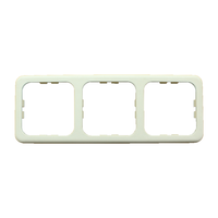 Cadre trois prises Standard blanc System 10.000 Inprojal