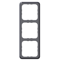 Cadre trois prises Standard noir System 10.000 Inprojal