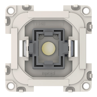 Inprojal System 10.000 Off switch with LED indicator lamp installation depth 26 mm blue