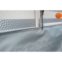 Hindermann Bodensch&uuml;rze mit Polyvinylchlorid Keder dunkelgrau 6 x 0,5 Meter