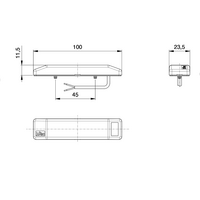 Jokon SMLR 2019 Seitenmarkierungsleuchte mit Rückstrahler 12 und 24 V