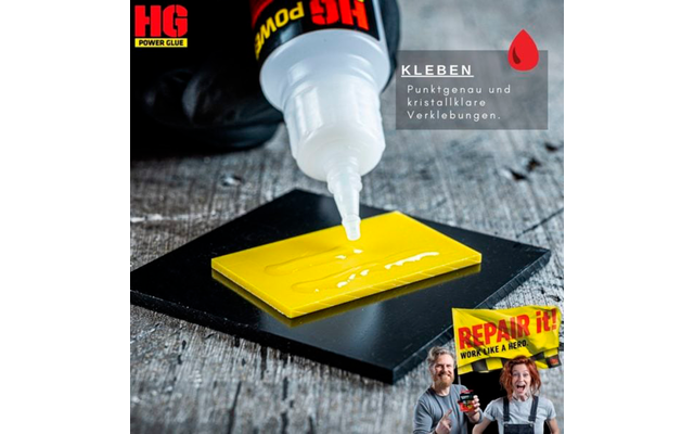 HGPower Glue Weld from Bottle Adhesive Repair Kit Regular 2-piece
