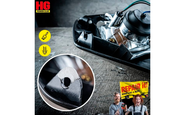 HGPower Glue Schweißnaht aus der Flasche Klebstoff Reparaturset Regular 2-teilig