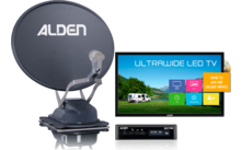 273660 273670 - Alden Onelight 60 HD EVO Platinum Fully Automatic Satellite System including Ultrawide LED TV 24 Inch