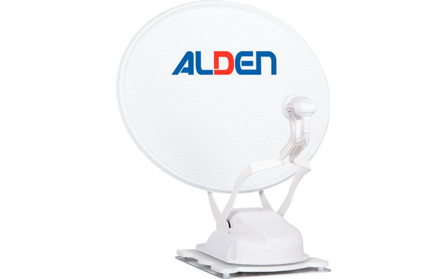 Alden Onelight 60 HD EVO vollautomatische Sat-Anlage mit Ultrawide LED Fernseher 24 Zoll Ultrawhite