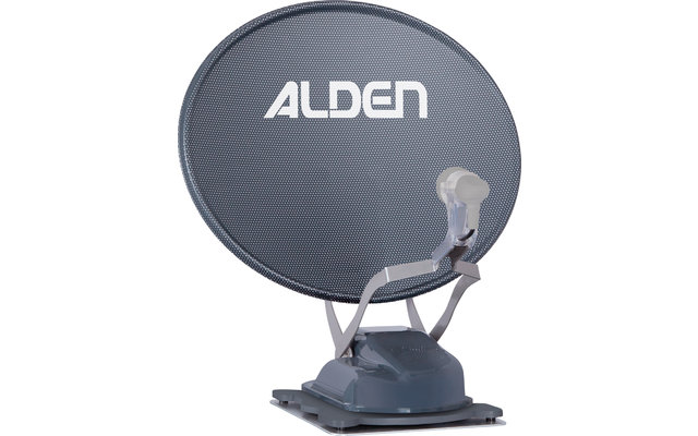 Alden Onelight 60 HD EVO vollautomatische Sat-Anlage mit Ultrawide LED Fernseher 19 Zoll Platinum