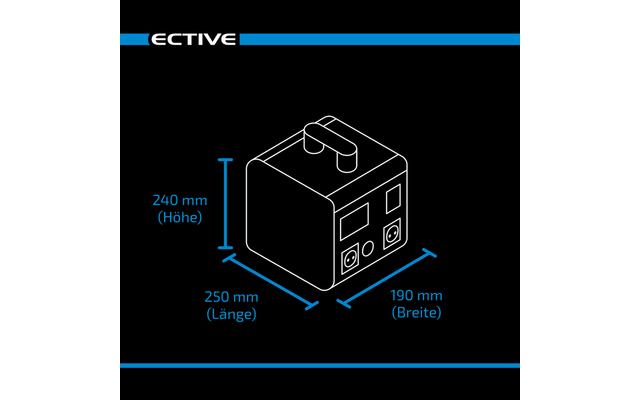 ECTIVE BlackBox 5 Station d'alimentation 500W 512Wh