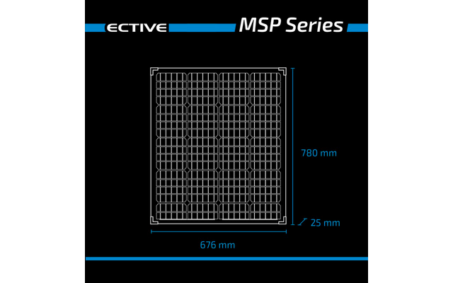 Ective MSP 100s Black Monokristallines Solarmodul